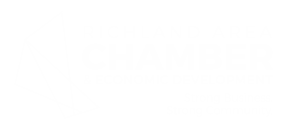 Richland Area Chamber White Logo